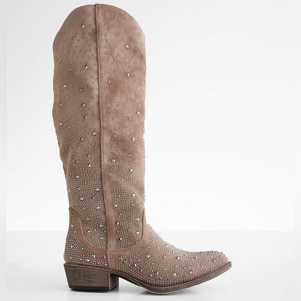 Crystal Western Boot NWT Buckle Brand Very G Size 8.5